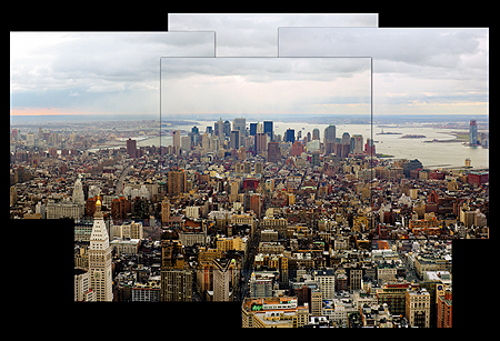 New York City Dimensional Overlay - Photograph by Dennis Kohn